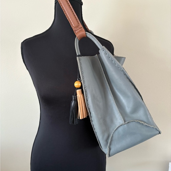 The Sak Los Feliz Leather Hobo Bag in Maritime - Picture 3 of 6